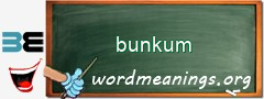 WordMeaning blackboard for bunkum